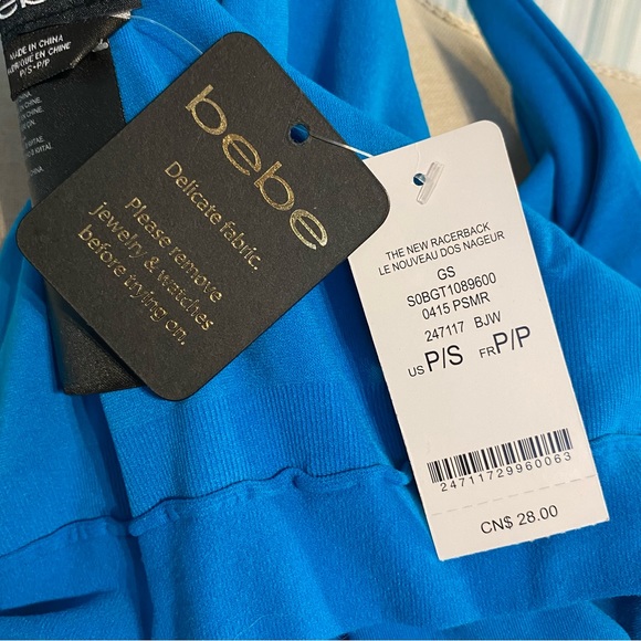 Bebe Turquoise Tank Top NWT - Picture 15 of 16